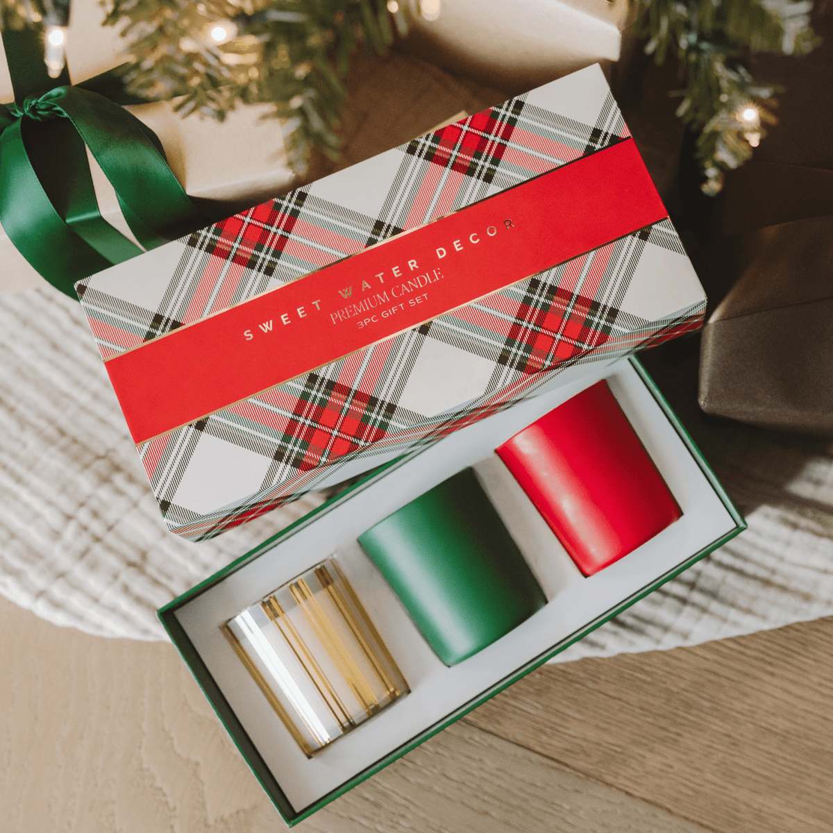 Christmas Candle Gift Box Set (Christmas, Warm and Cozy, Fraser Fir)
