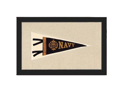 Americana Memories Vintage Pennants and Memorabilia Vintage Navy Pennant