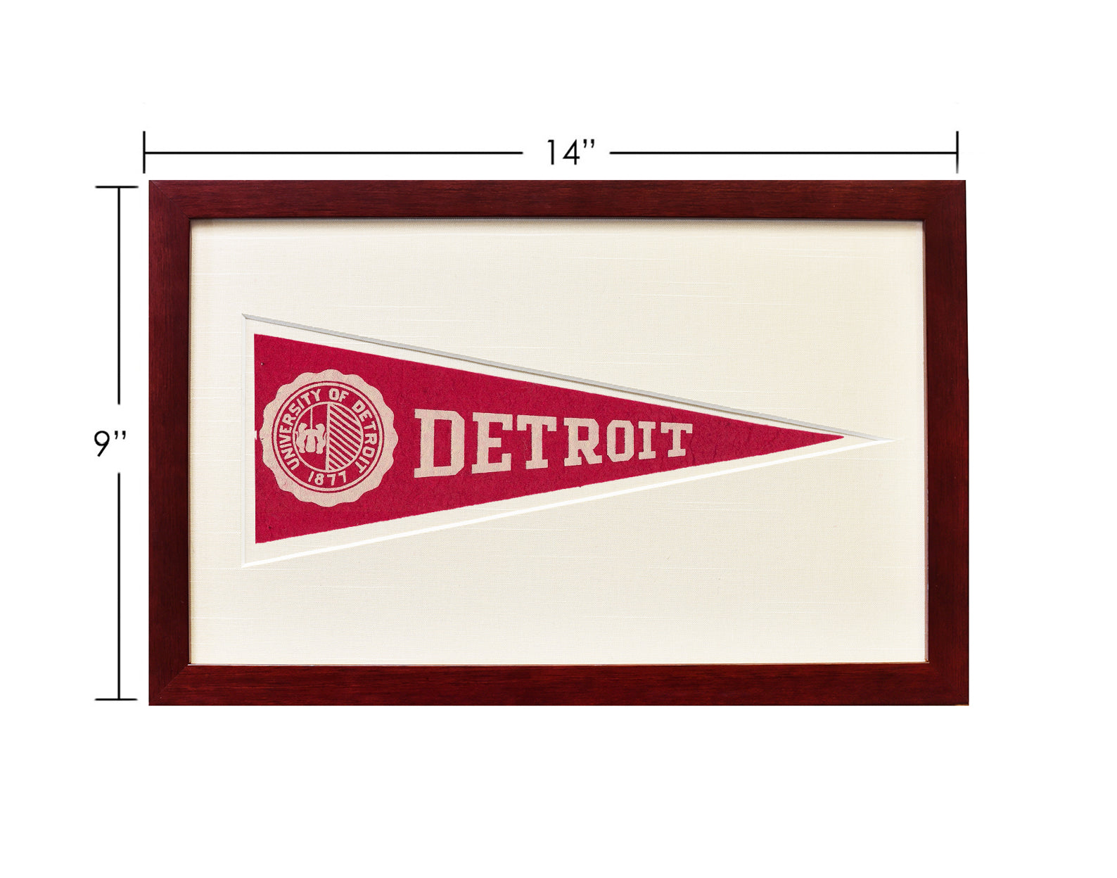 Vintage Detroit University Hormel Pennant