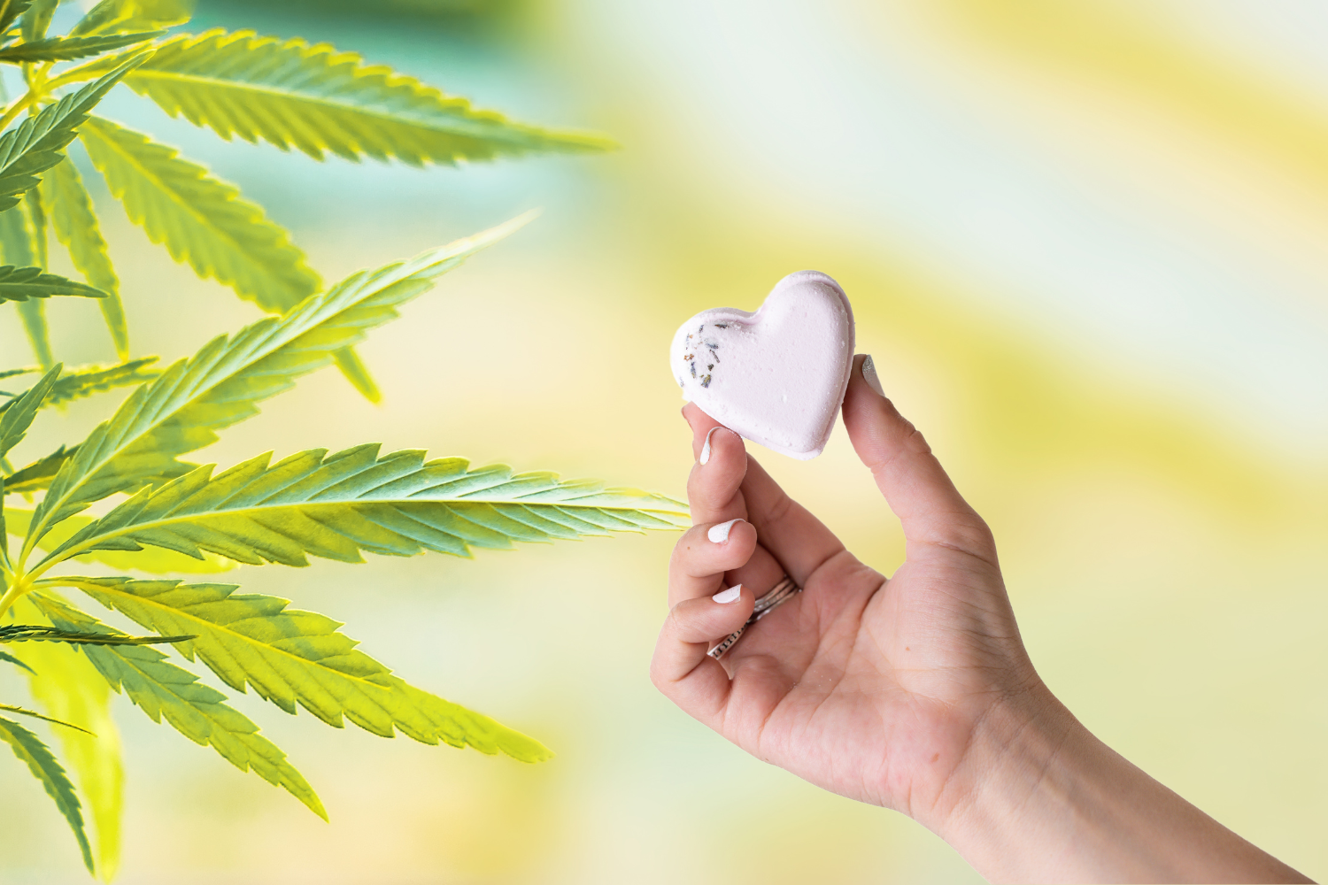 CBD -  5 Hearts Shaped Shower Steamers/ fizzies with CBD - in a Gift Box - Can be personalized. (THC free) - My American Goods
