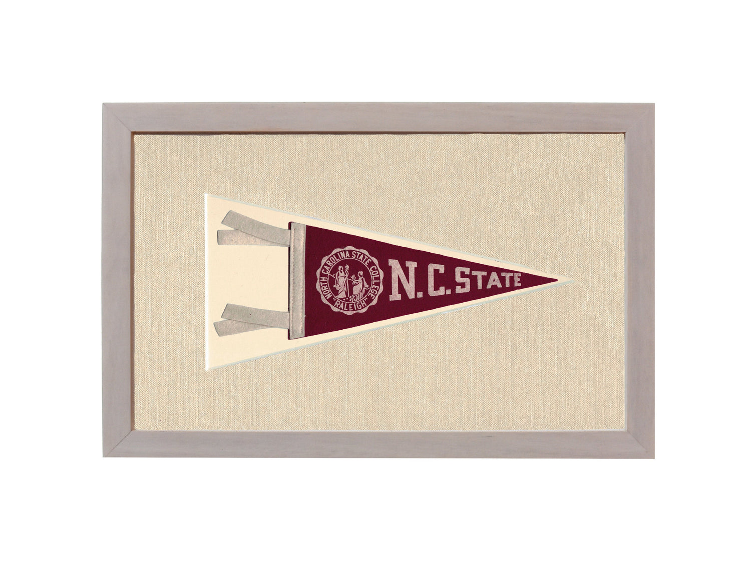 Vintage NC State College Pennant
