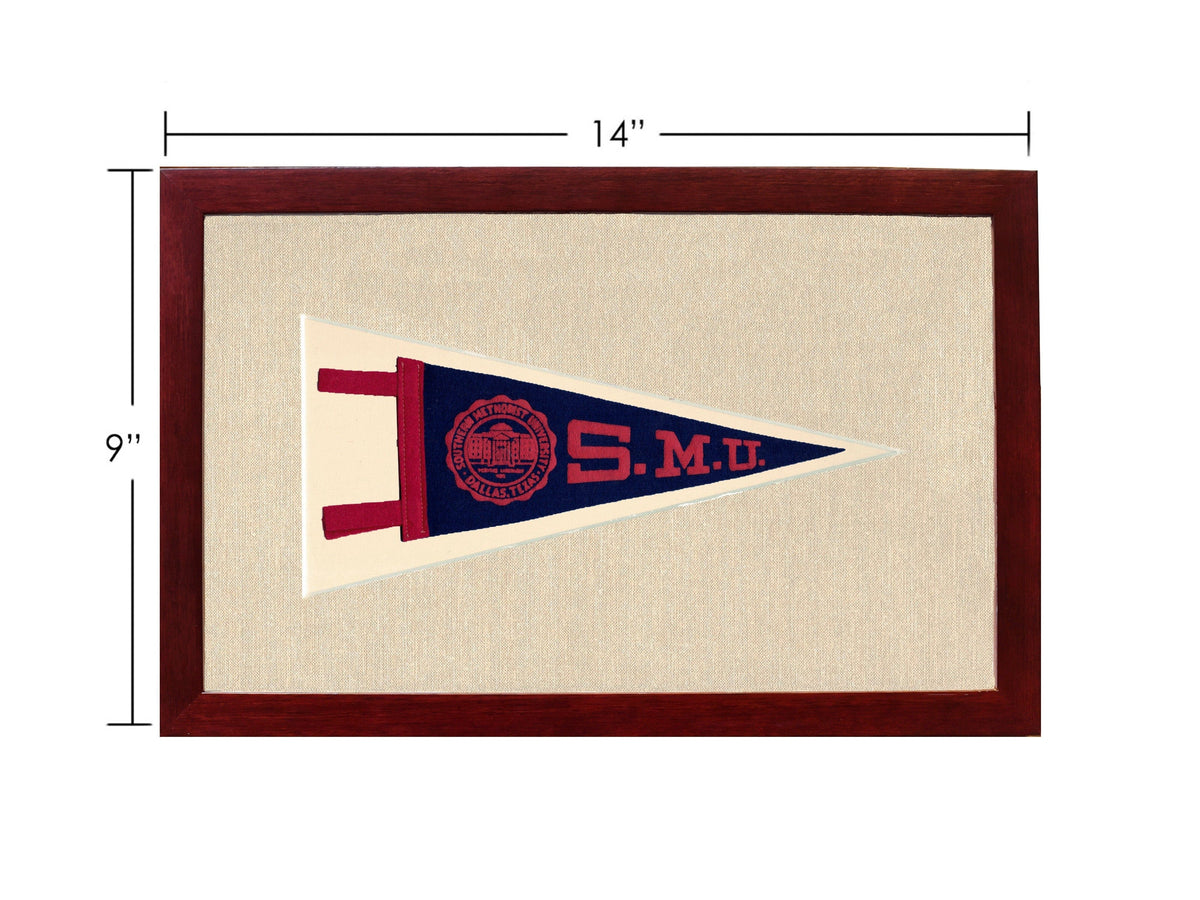 Americana Memories Vintage Pennants and Memorabilia Vintage Southern Methodist University Pennant