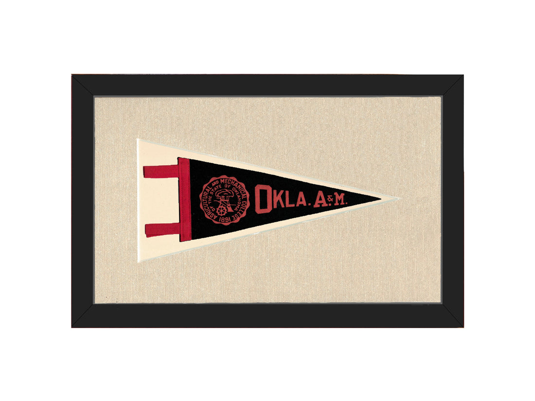 Vintage Oklahoma A&amp;M Pennant