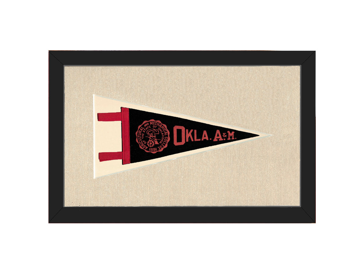 Vintage Oklahoma A&amp;M Pennant