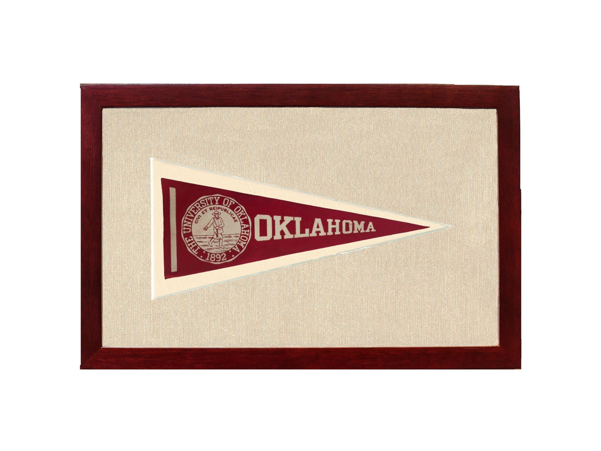 Americana Memories Vintage Pennants and Memorabilia Vintage University of Oklahoma Pennant