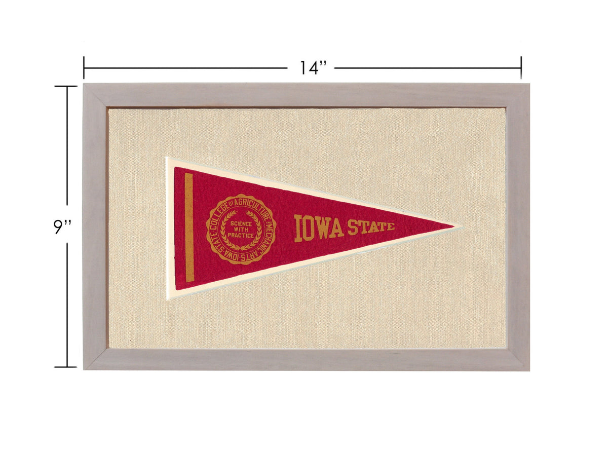 Americana Memories Vintage Pennants and Memorabilia Vintage Iowa State Pennant