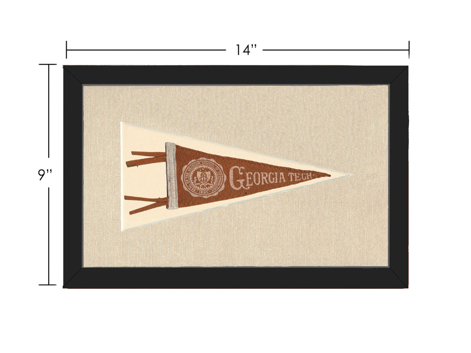 Americana Memories Vintage Pennants and Memorabilia Vintage Georgia Tech Pennant
