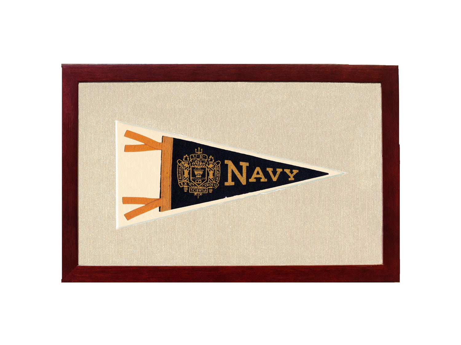 Americana Memories Vintage Pennants and Memorabilia Vintage Navy Pennant
