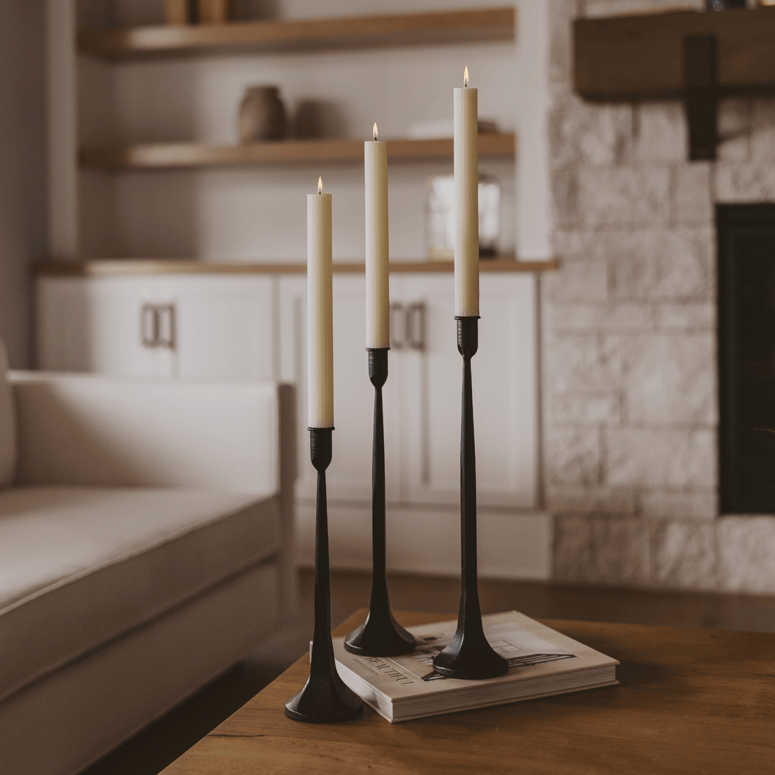 Cast Iron Taper Candle Holders - My American Goods