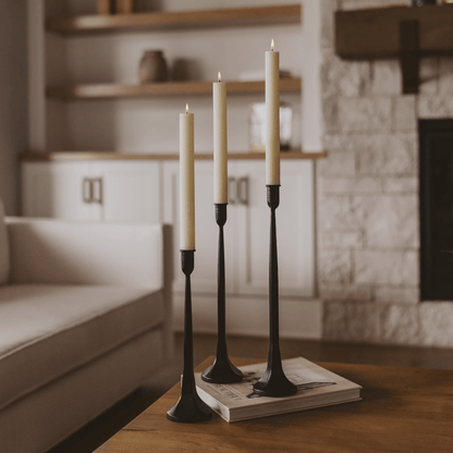Cast Iron Taper Candle Holders - My American Goods