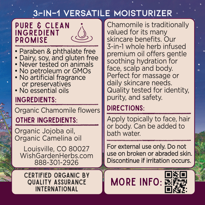 Chamomile Oil, Relax &amp; Replenish