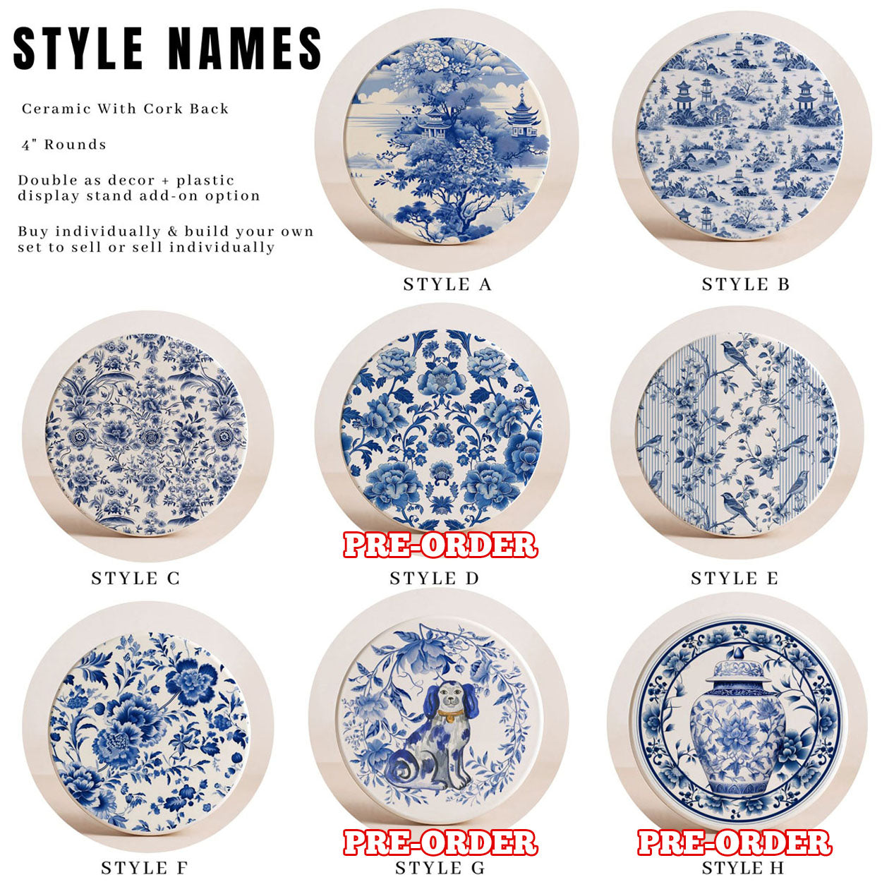 Chinoiserie Coasters