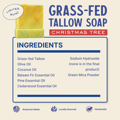 Papabear Grass-Fed Tallow Soap (2 Pack)