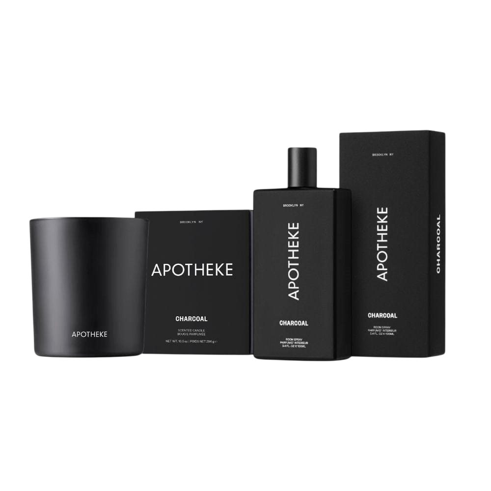 APOTHEKE Fragrance Bundles Charcoal Room Spray and Classic Candle Duo