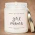 Girl Mama Soy Candle - Clear Jar - 9 oz (Wildflowers and Salt) - Sweet Water Decor - Candles