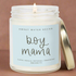 Boy Mama Soy Candle - Clear Jar - 9 oz (Palo Santo Patchouli) - Sweet Water Decor - Candles