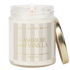 Cashmere and Vanilla Soy Patterned Candle - Clear Jar - 9 oz - My American Goods