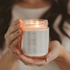 Cashmere and Vanilla Soy Patterned Candle - Clear Jar - 9 oz - My American Goods