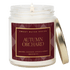 Autumn Orchard Soy Candle - Patterned 9 oz - Clear Jar (Mulled Cider) - My American Goods