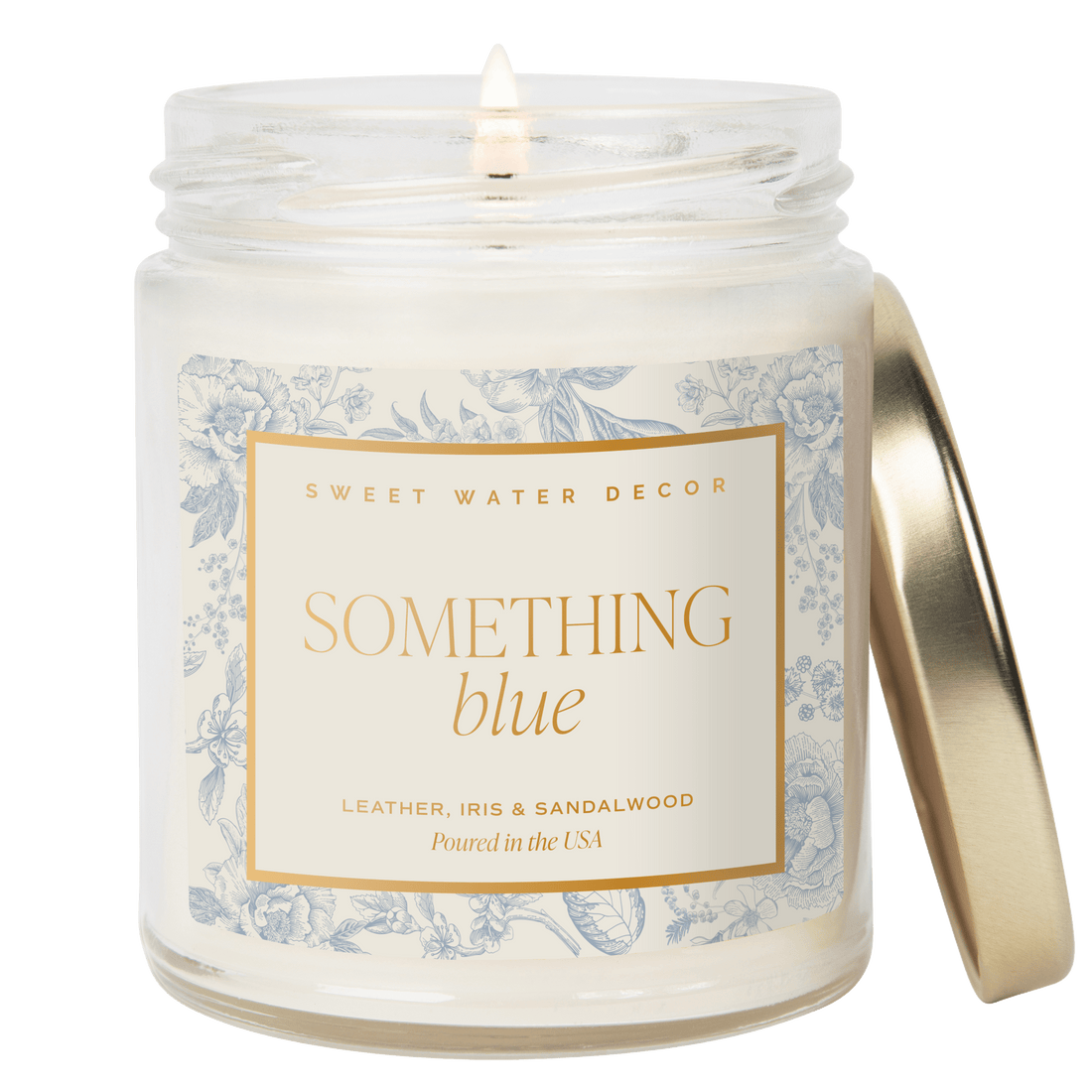Something Blue Soy Candle - Clear Jar - 9 oz (Luxury Getaway)