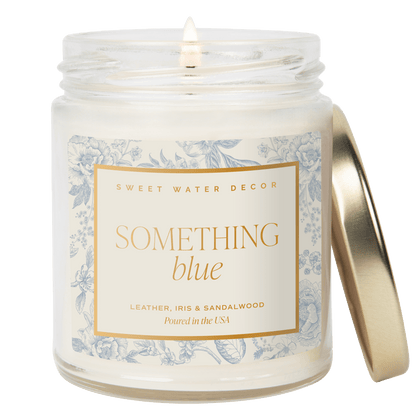 Something Blue Soy Candle - Clear Jar - 9 oz (Luxury Getaway)