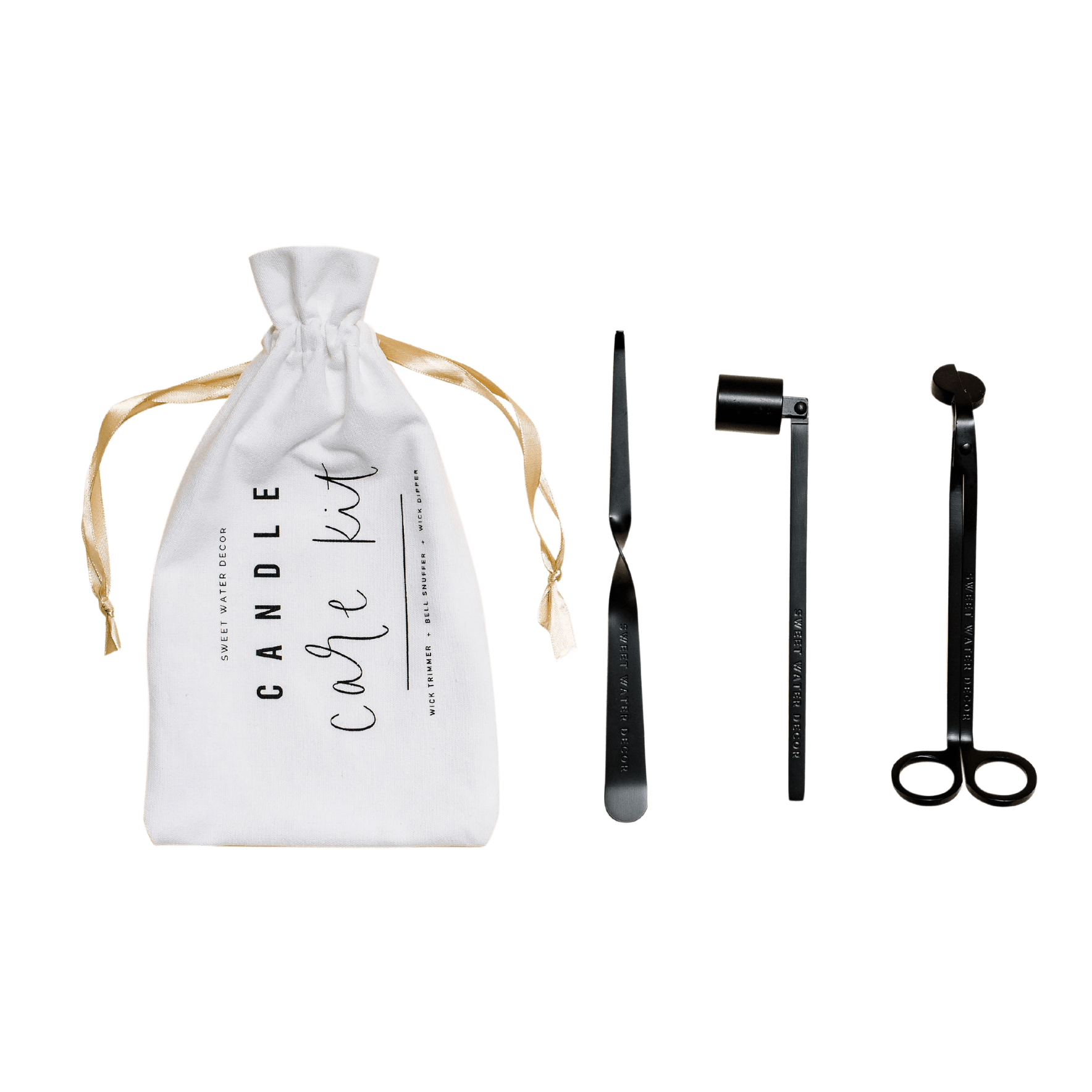 Sweet Water Decor Candle Tools Black Candle Care Kit