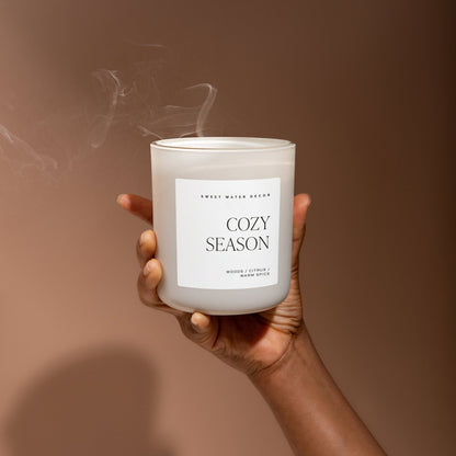 Cozy Season Soy Candle - Tan Matte Jar - 15 oz - My American Goods