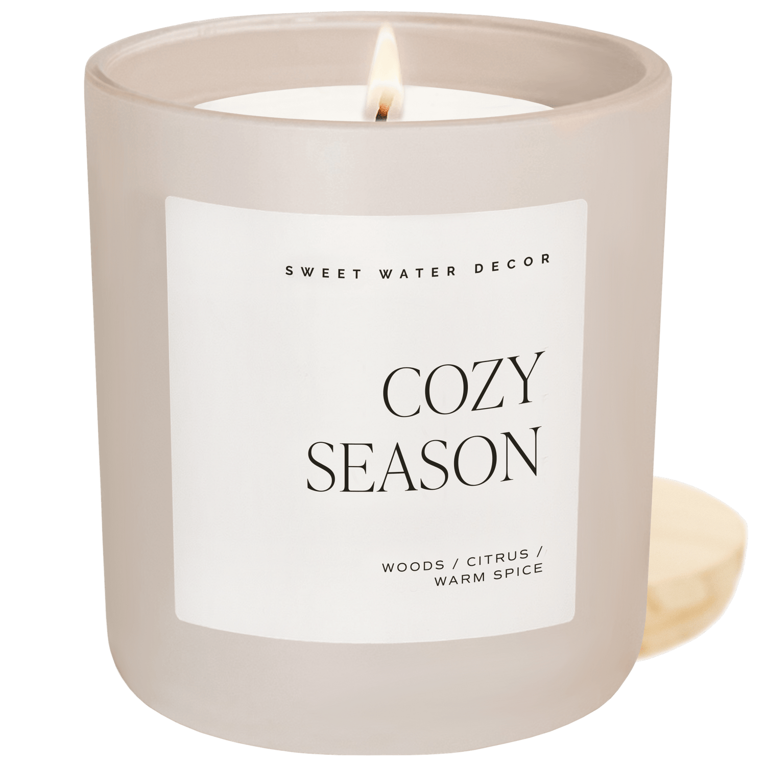 Cozy Season Soy Candle - Tan Matte Jar - 15 oz - My American Goods