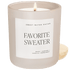 Favorite Sweater Soy Candle - Tan Matte Jar - 15 oz - My American Goods