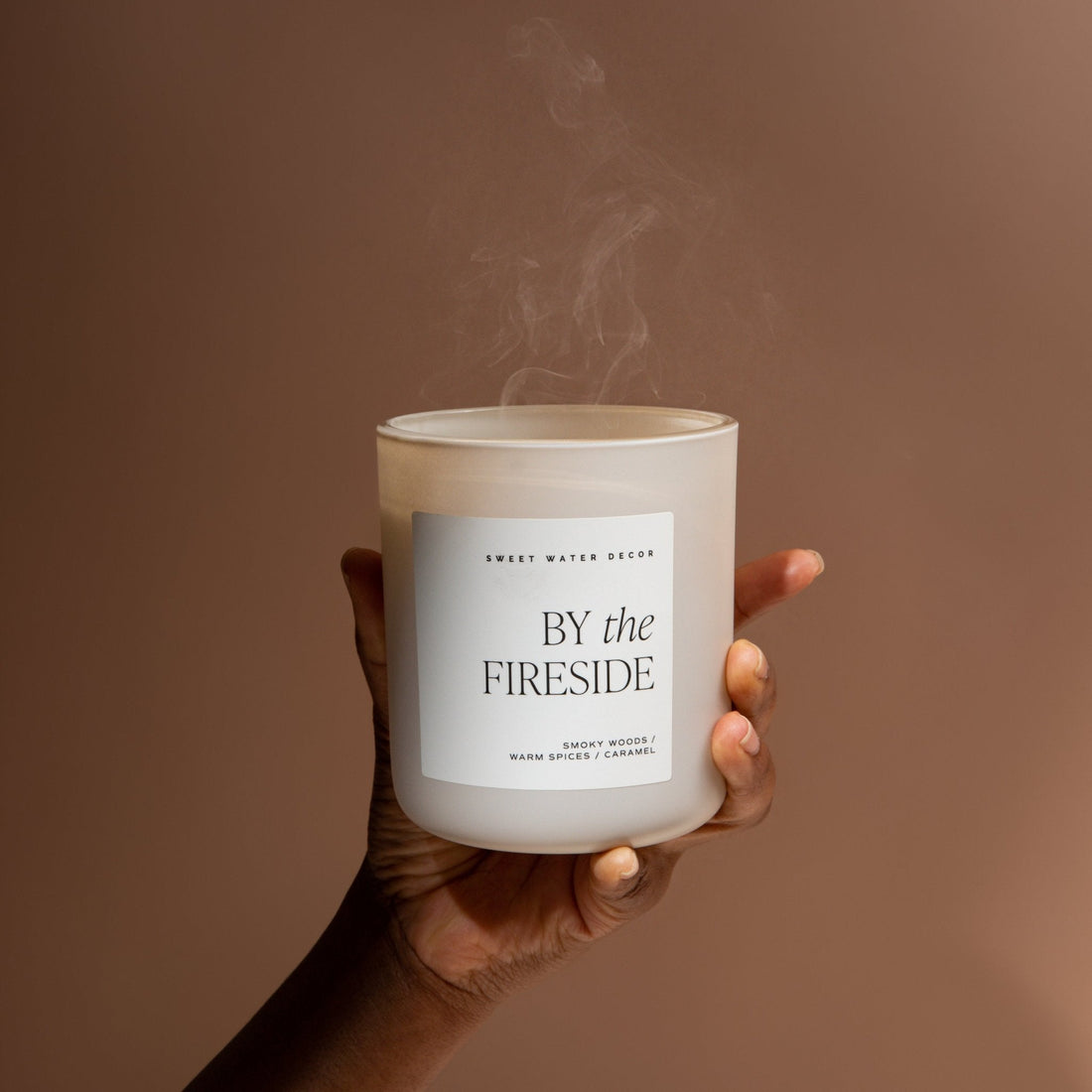 By The Fireside Soy Candle - Tan Matte Jar - 15 oz - My American Goods