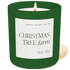 Christmas Tree Farm Soy Candle - Green Matte Jar - 15 oz - My American Goods