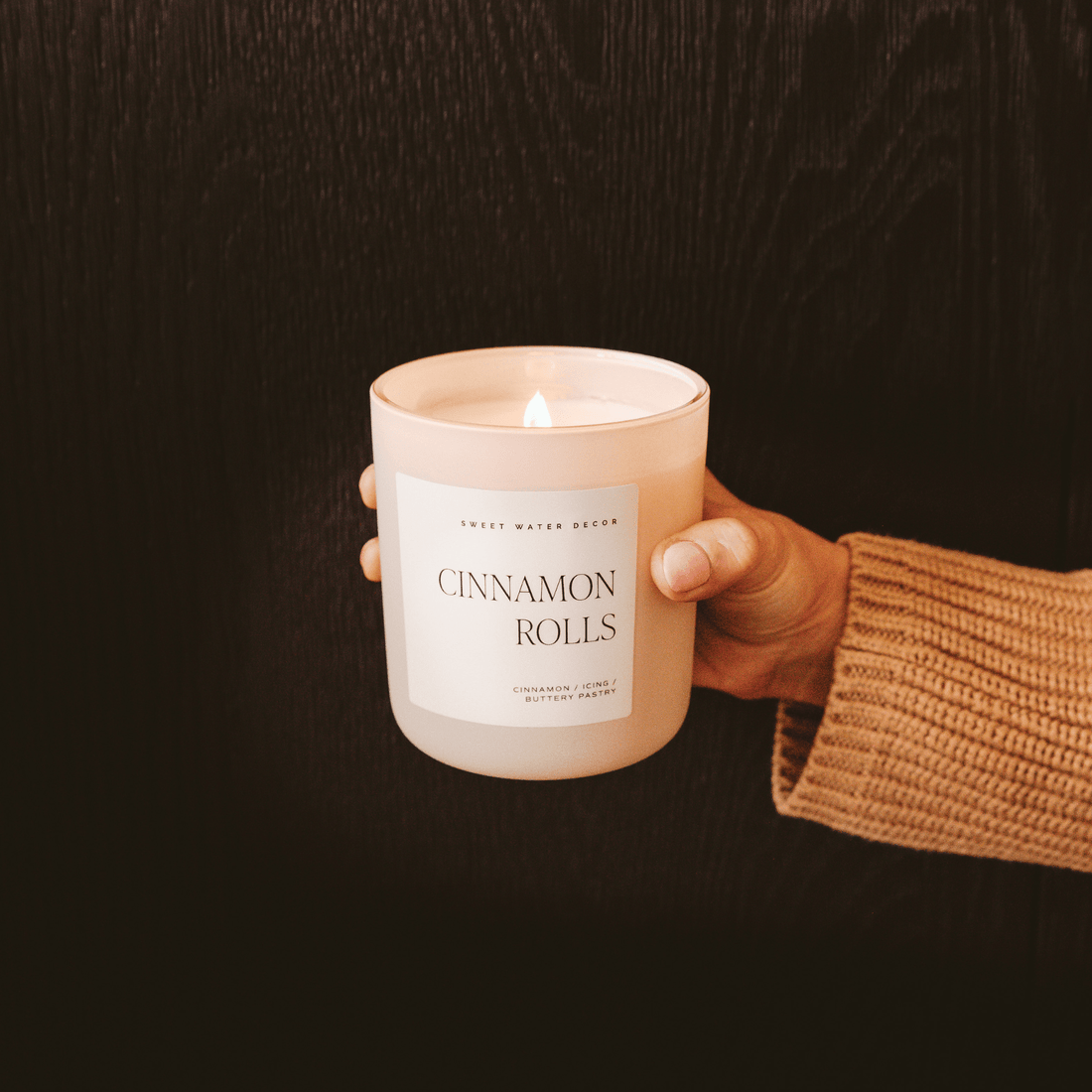Cinnamon Rolls Soy Candle - Tan Matte Jar - 15 oz - My American Goods