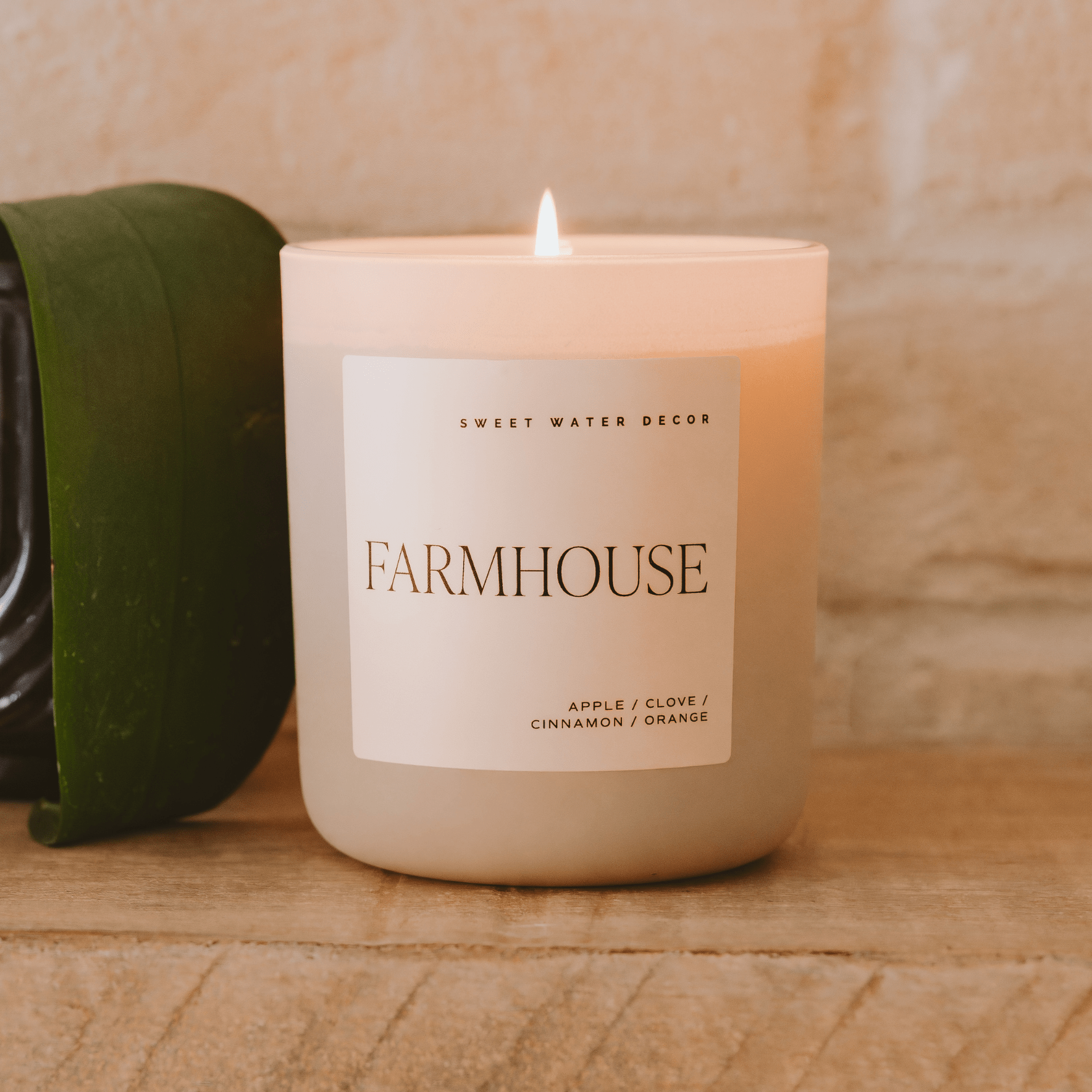 Sweet Water Decor Candles Farmhouse Soy Candle - Tan Matte Jar - 15 oz