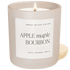 Apple Maple Bourbon Soy Candle - Tan Matte Jar - 15 oz (Sunday Brunch) - My American Goods