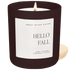 Hello Fall Soy Candle - Brown Matte Jar - 15 oz - My American Goods