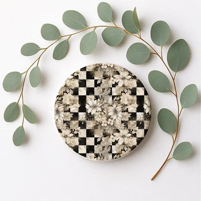 Courtly Check Coasters