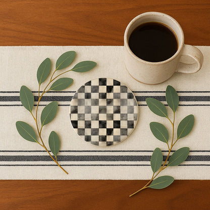 Gia Roma Coaster Courtly Check Coasters