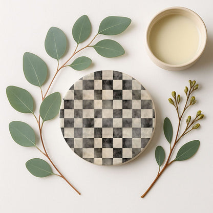 Courtly Check Coasters