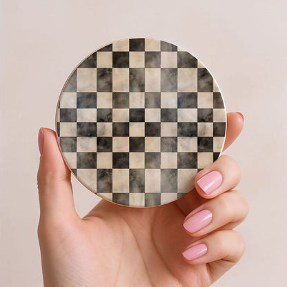 Courtly Check Coasters