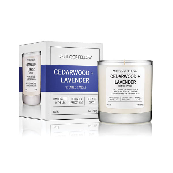 Outdoor Fellow Candles Cedarwood and Lavender Scented Candle
