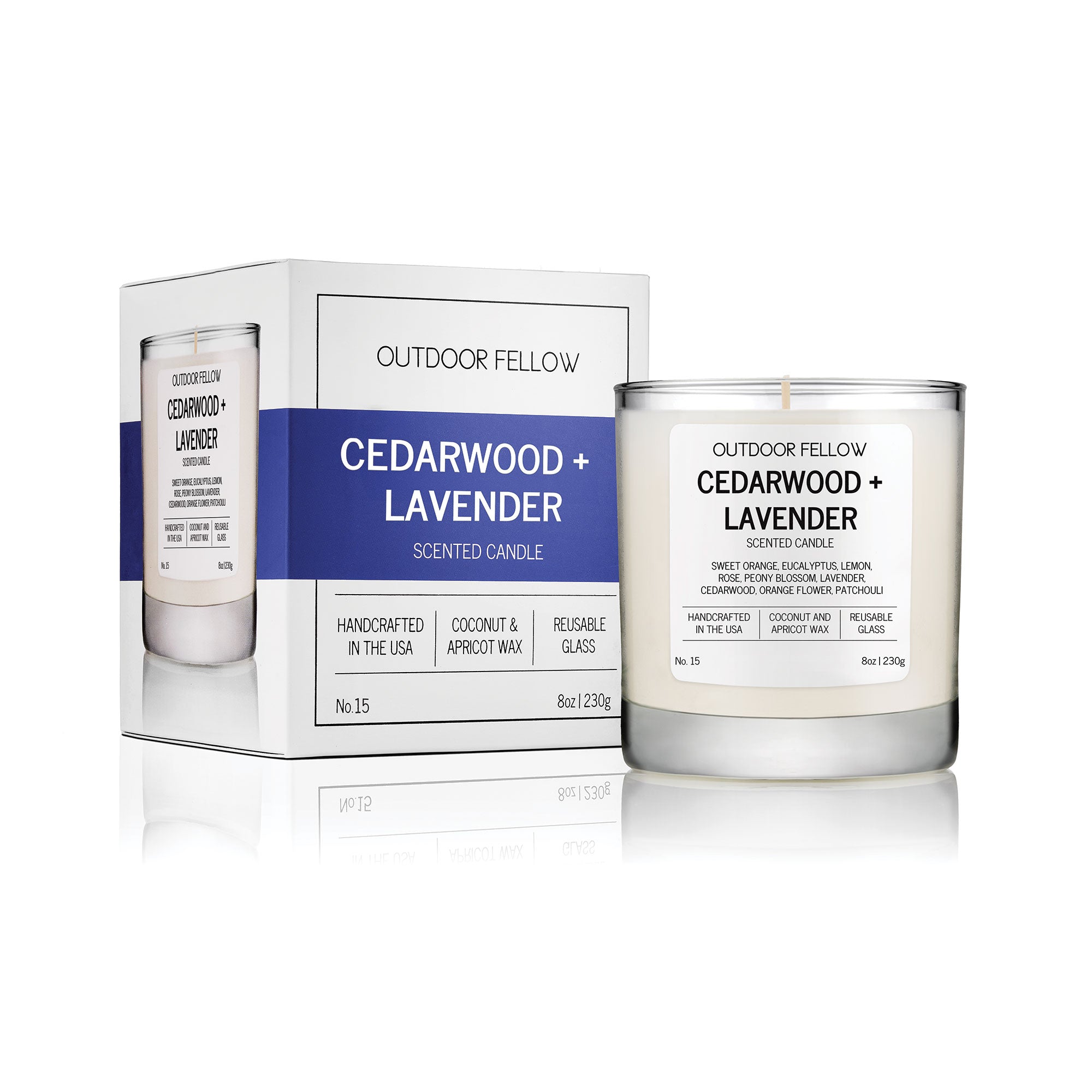 Cedarwood and Lavender Scented Candle - My American Goods