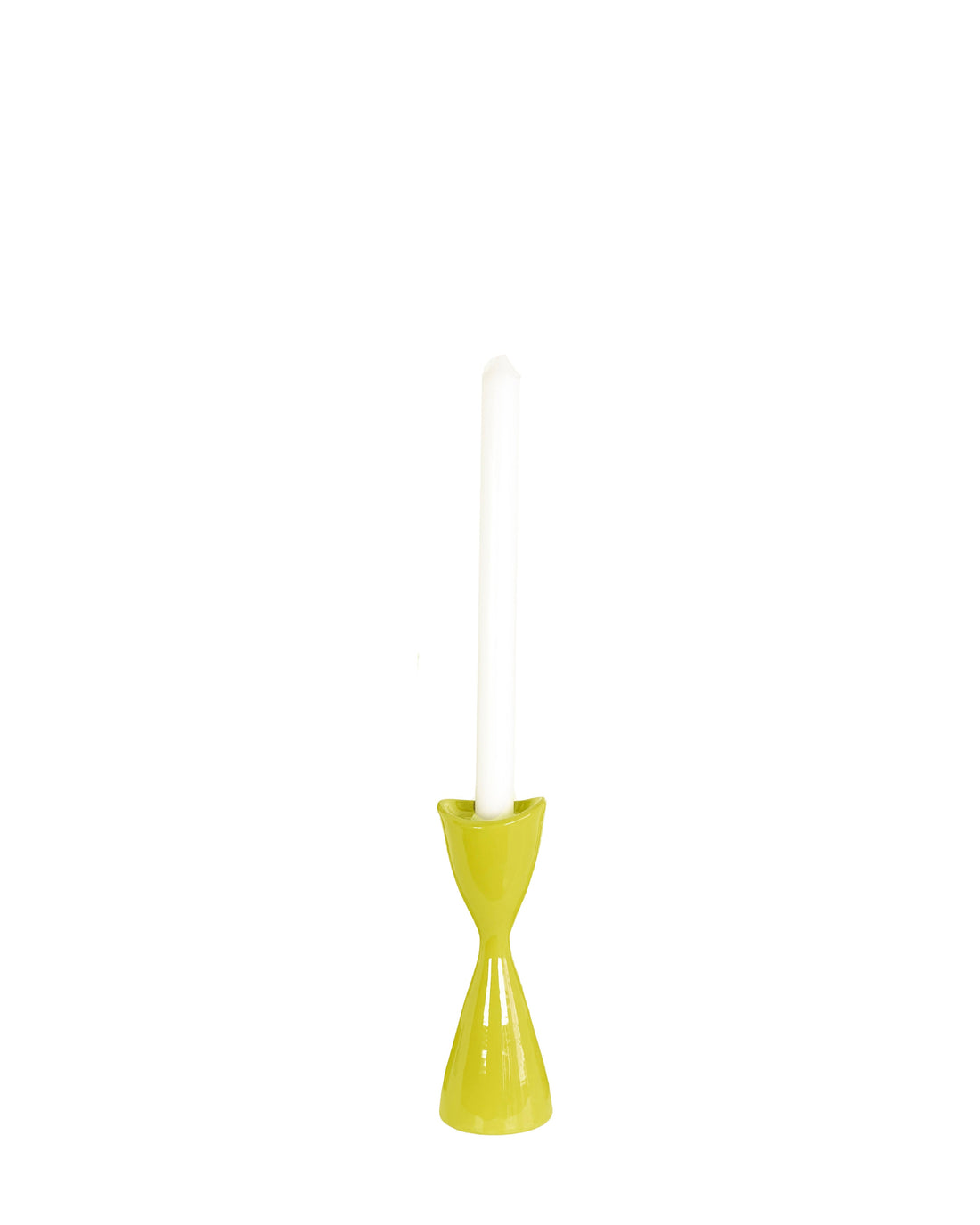 Tulip Candlestick Holders in Cactus Green