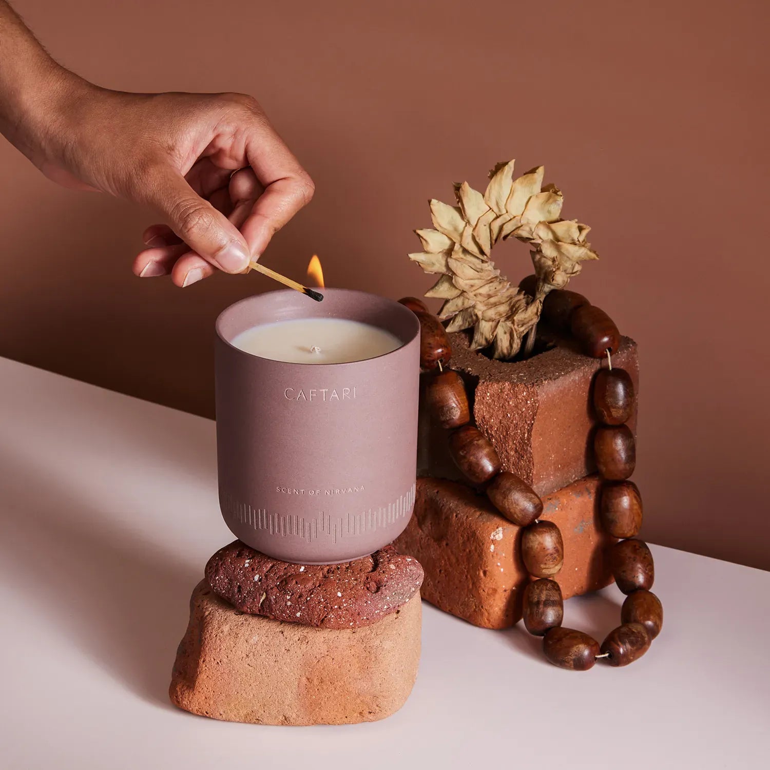 Caftari Candle Evening Ritual Bundle: Scent of Nirvana and Nidra