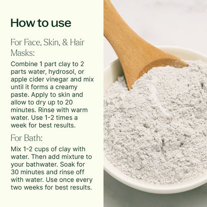 Calcium Bentonite Clay 16 oz - My American Goods