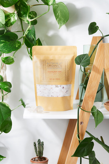 Butter Me Up Organics Bath Calming Bath Salts / Detox / Relaxation / Lavender &amp; Chamomile / Essential Oils / Organic Herbs / Herbal Bath Salts for Relaxation Stress