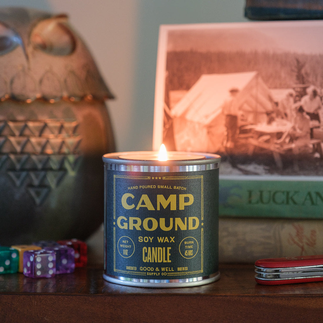 Camp Ground Happy Place Candle - My American Goods