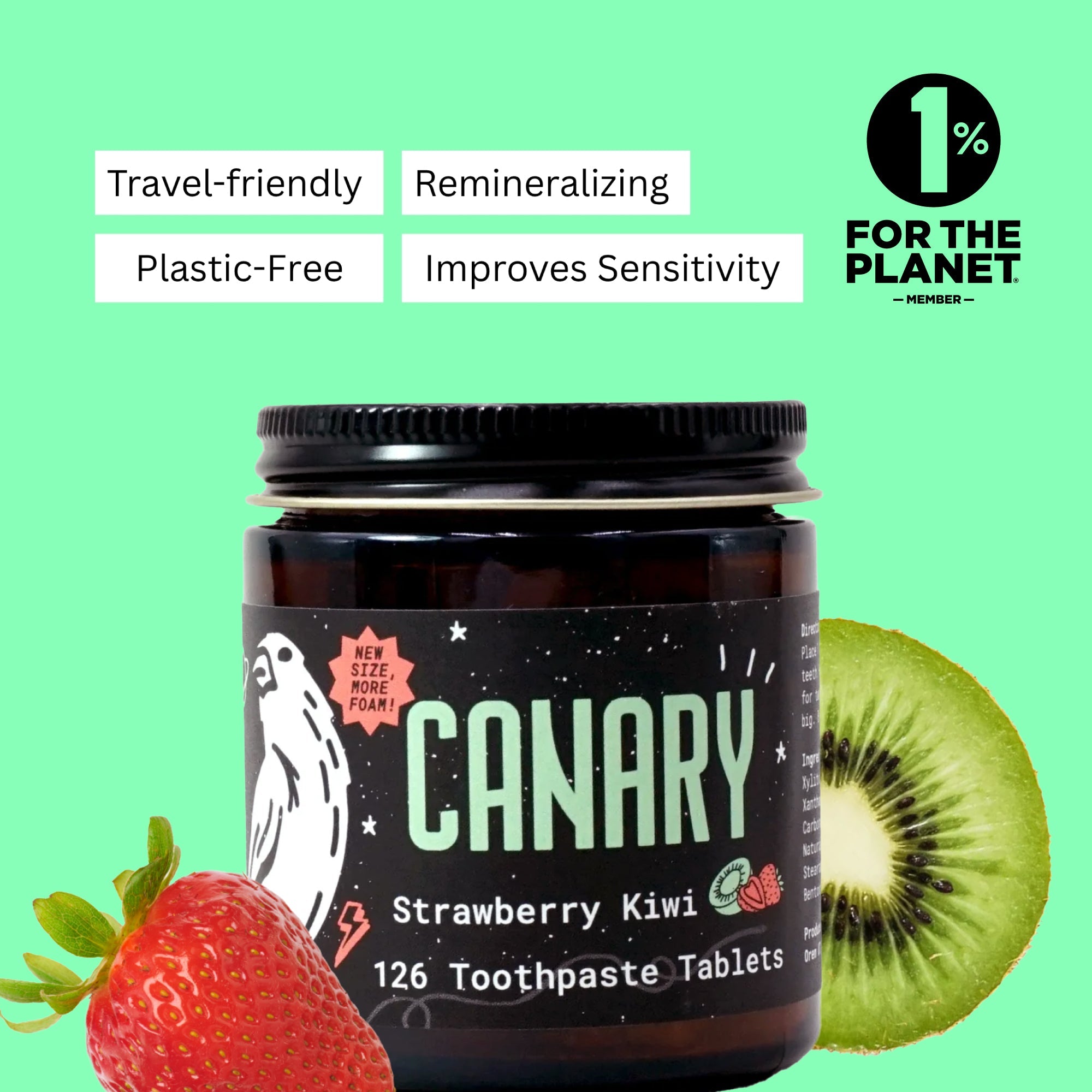Strawberry + Kiwi Toothpaste Tablets