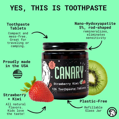 Strawberry + Kiwi Toothpaste Tablets