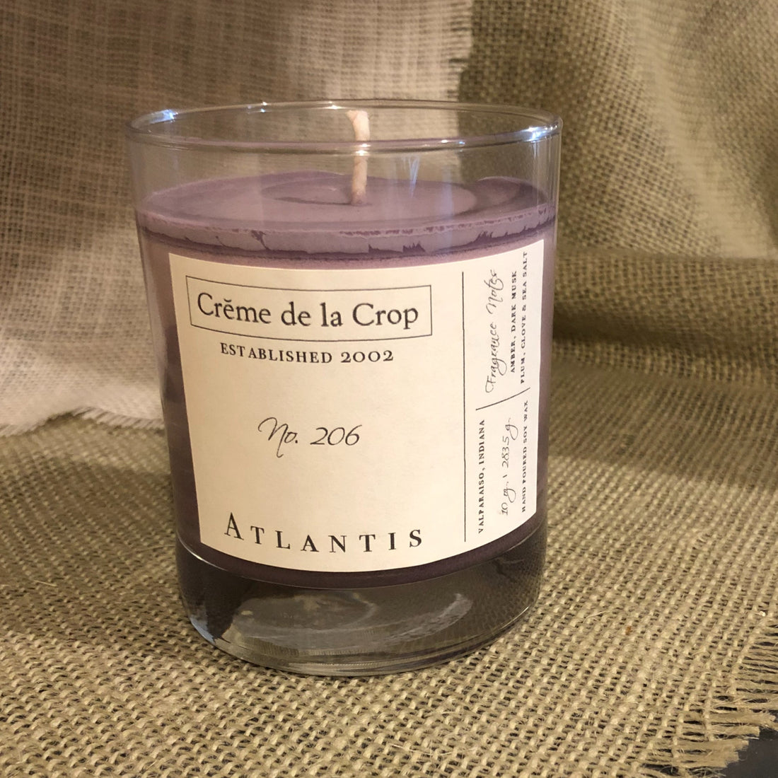 Soy Candle - Atlantis (Sea Salt &amp; Dark Musk)