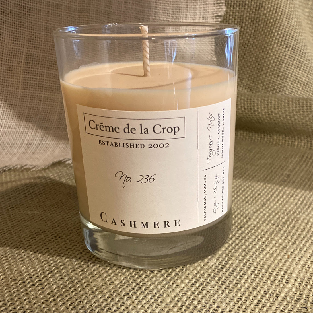 Soy Candle - Cashmere (Coconut &amp; Sandalwood)